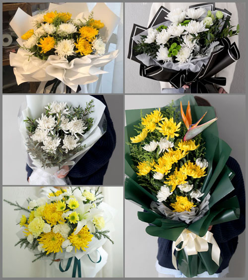 云南昆明晋宁区双河彝族乡田坝村白事花束代送